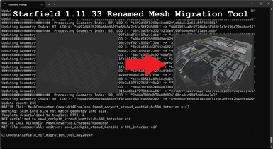 Starfield .nif Mesh Path Migration Tool for SF 1.11.33
