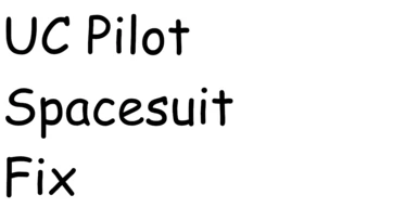 UC Pilot Spacesuit Fix
