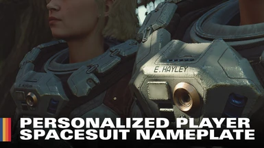 Personalized Player Spacesuit Nameplate
