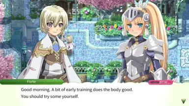 In-game screenshot of the beltless version