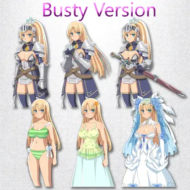 Busty version sprites showcase