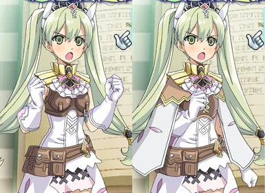 Shouting sprite, before and after