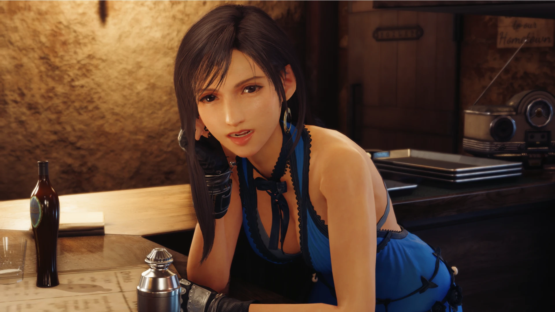 DFFNT mod FFVII Remake Mature Dress for Tifa by monkeygigabuster