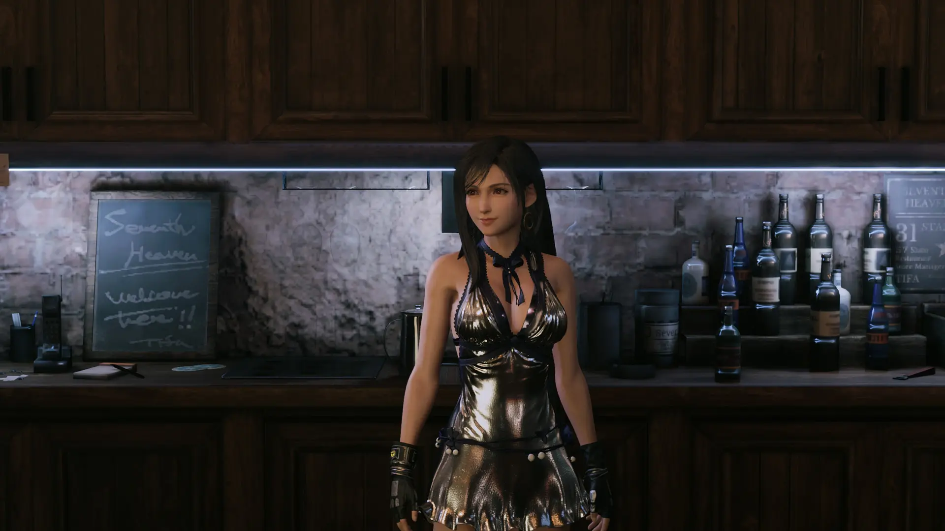 DFFNT mod FFVII Remake Mature Dress for Tifa by monkeygigabuster