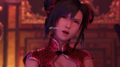 ChinaDress Aerith and red ChinaDress Tifa at Final Fantasy VII Remake ...