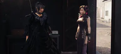 noctis gorgeous dress actual full black