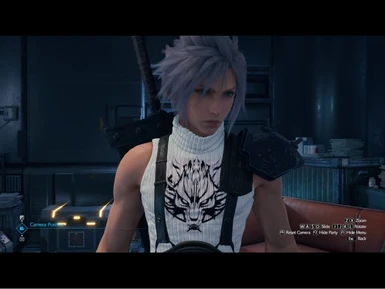 Cloud's White Shirt with his Wolf Sigil