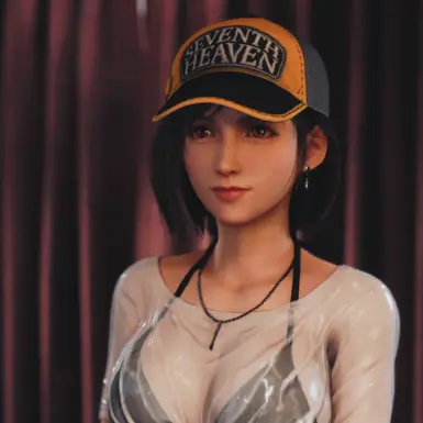 short hair (available without hat)