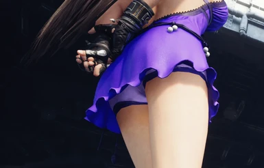 Tifa Purple Dress Underwear Fix