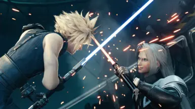 Lightsabers (Cloud and Sephiroth) - Custom Emission