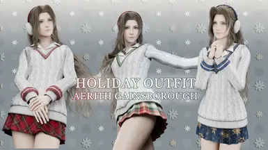 Cozy Holiday Outfit Aerith