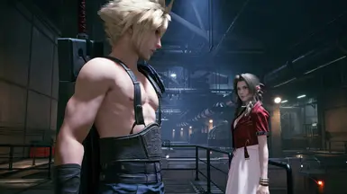 Shirtless Cloud with Gear Straps