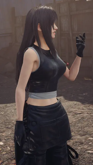 Tifa in her AC outfit mod, by Amiibolad : r/FFVIIRemake