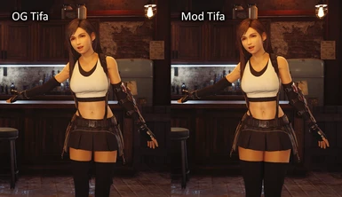 Final Fantasy VII Remake - Tifa Boobs Bigger and Lip Color Mod #1