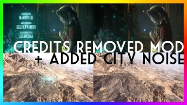 Opening Cinematic Credits REMOVED PLUS ADDED City Noise