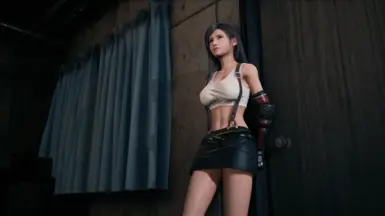 DFFNT mod FFVII Remake Mature Dress for Tifa by monkeygigabuster