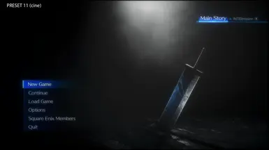 Title Screen(Cinematic Preset)