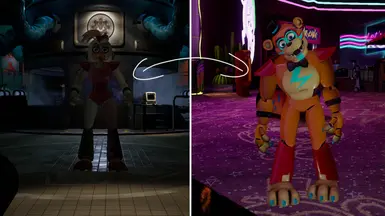 Roxy/Freddy Swap [Five Nights at Freddy's Security Breach] [Mods]