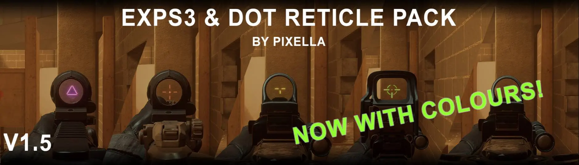 EXPS3 - RED DOT Reticle pack V1.5 at Ready or Not Nexus - Mods and community