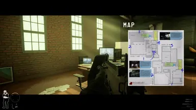 In game map. Press M