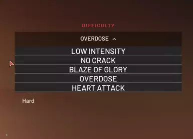 Difficulty selection (Quick Play &amp; Coop)