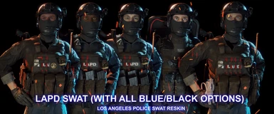 LAPD SWAT RESKIN PACK (with extra options) (UPDATED MARCH)