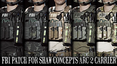 FBI Patch for Shaw Concepts Plate Carrier