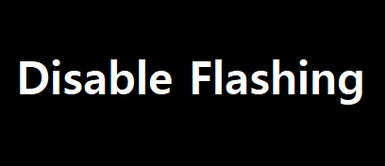 Disable Flashing