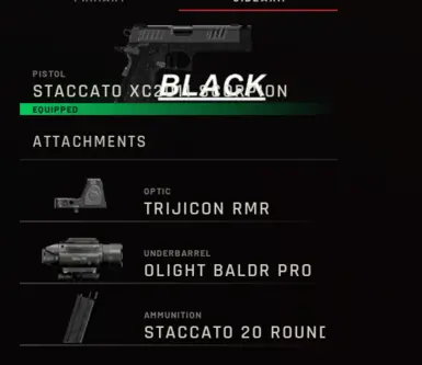Staccato XC 2011 Scorpion BLACK version