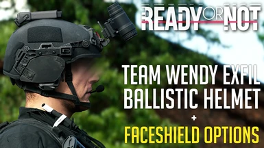 Team Wendy Exfil Ballistic Helmet and Face Shield Options