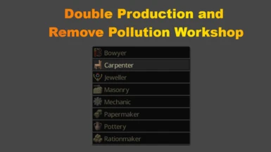 Double Production and Remove Pollution Workshop