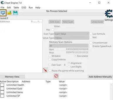 Download Cheat Engine 7.4 free (English version)