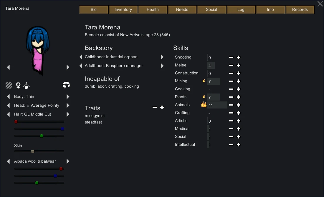 Character Editor At Rimworld Nexus Mods And Community