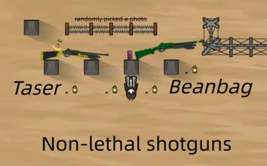 Non-lethal weapon - shotguns