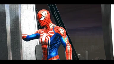 Advenced Suit PS4 (Intro Spider Verse)) [Spider-Man: Web of Shadows] [Mods]