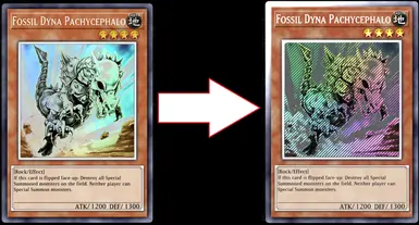 Glossy Rarity to Secret Rare