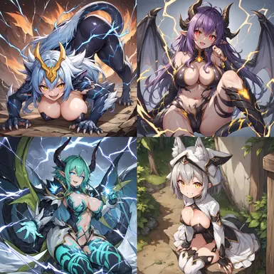 x8 Aloof Lupine Thunder Dragon Colossus Thunder Dragonroar Thunder Dragon Titan