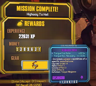 Allegiance Relic Mission Rewards (ARMR)