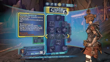Gaige action skill & passives