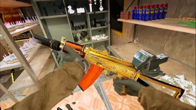AK74U (spray paint is wearing off, dont mind it)