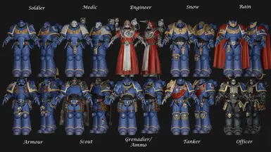 40K Space Marines Uniforms - Ultra Marines