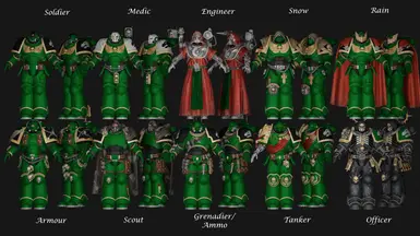 40K Space Marines Uniforms - Salamanders