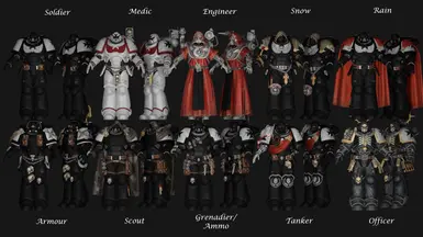 40K Space Marines Uniforms - Black Templars