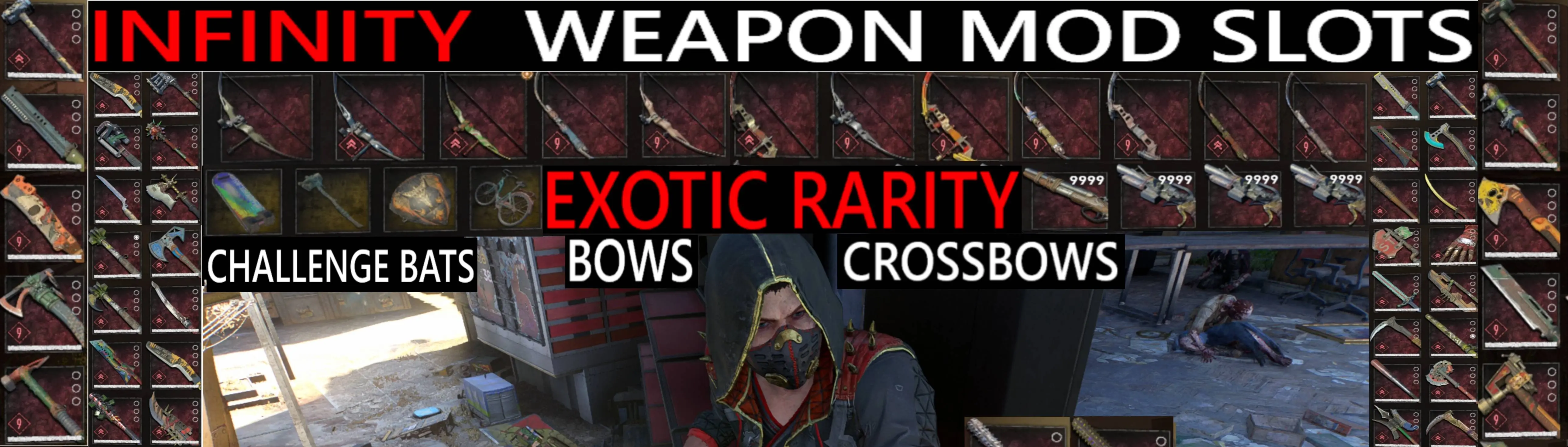 Infinity Weapon Mod Slots-Weapon Crafting Slots Unlocked-Discard  Anything(Game Ver.1.14.0pe)OUTDATED at Dying Light 2 Nexus - Mods and  community