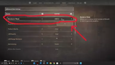make sure to put render mod to D3D12