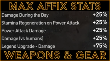 (IWMS) Items and Weapons Max Affix Stats (DL2_v1.15.4)