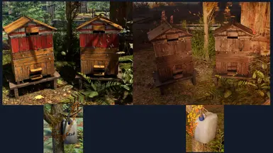 Bee Hive and Resin Collector - Vanilla vs Mod