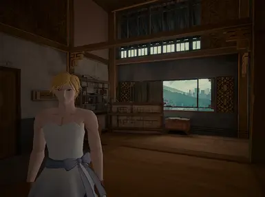 Jaune with a dress