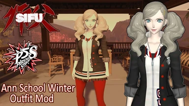 Persona 5 Strikers Ann School Winter Outfit Mod