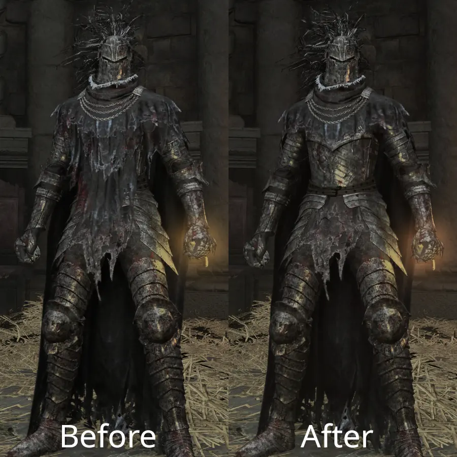 Night Cavalry Armor - Less Cloth at Elden Ring Nexus - Mods and Community